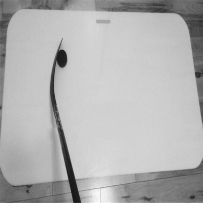 24&quot;X48&quot; Bảng thực hành khúc côn cầu trên băng bằng nhựa Polyetylen mật độ cao di động