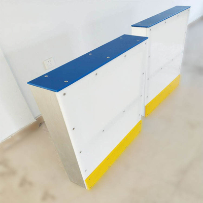 Hàng rào sân trượt băng bằng nhựa HDPE Hockey Dasher Board Kick Plate với khung thép