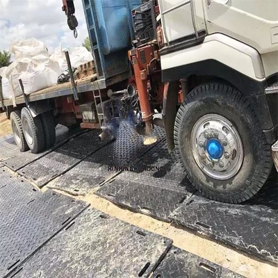 Sàn nhựa cứng Đường di động Mat Hdpe Ground Protection Road Mats