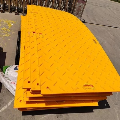 Tấm nhựa chống mài mòn di động 4X8 feet Thảm đường vào tạm thời HDPE