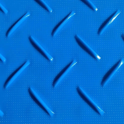 2 × 8ft Tấm lót bằng nhựa HDPE màu xanh lam tạm thời cho thảm đường hạng nặng