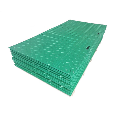 Xe tải nhựa tổng hợp màu xanh lá cây Hỗ trợ bảo vệ mặt đất Thảm xây dựng nặng