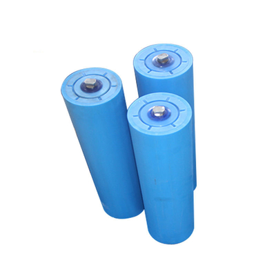 Blue UHMWPE Belt Con lăn Idler cho con lăn băng tải khai thác mỏ