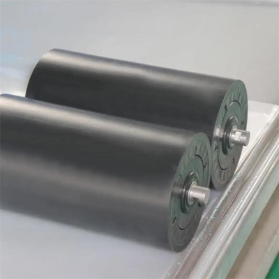 Con lăn điều chỉnh băng tải HDPE màu đen 4 inch Con lăn ma sát Con lăn làm biếng