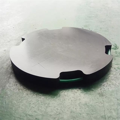 Black Round Jack Jack Foot Tấm nhựa Cần cẩu Outrigger Pad cho cần cẩu di động
