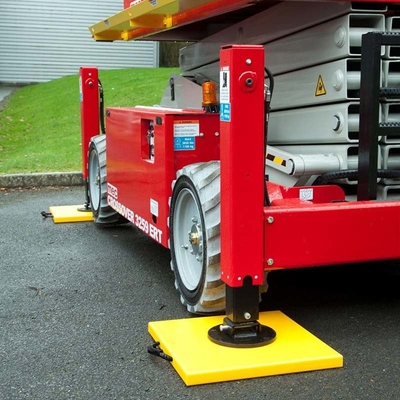 Cần cẩu máy bơm nhựa Polyetylen mật độ cao Miếng đệm ngoài bằng nhựa HDPE Trailer Jack Plate