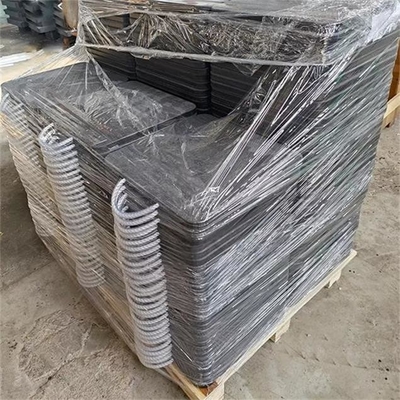 500x500mm HDPE An toàn Outrigger Pad Bộ ổn định khu vực Tấm lót chân Tấm lót chân cần cẩu