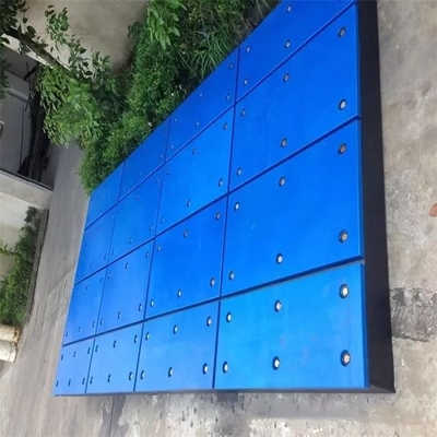 Blue Chống va chạm Thuyền nhựa Marine Fender Face Pad UHMWPE Dock Buffer Pad