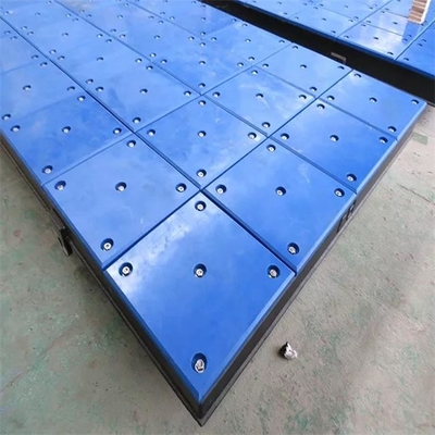 Bảng điều khiển hàng hải bằng nhựa màu xanh không thấm nước UHMWPE Dock Fender Pads cho cầu cảng Fender
