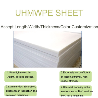 Lớp lót thân tấm polyethylen UHMW-PE tấm đúc khối nhựa