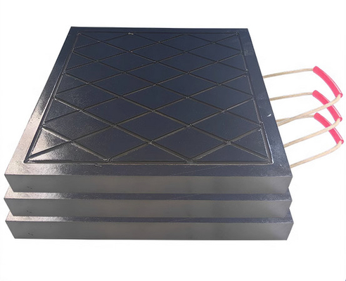 Xe tải chuyên nghiệp 30mm Đàn cẩu nhựa Pads Outrigger Mat Stabilizer Uhmwpe Đen